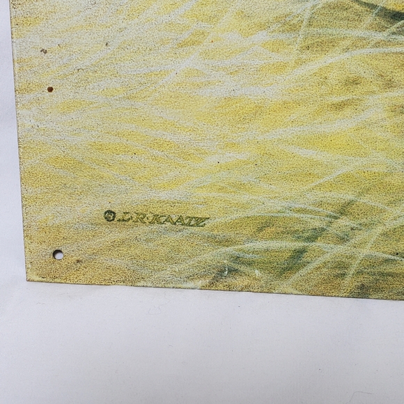 Leohr Bros Outfitters Vtg 1995 Retreiver Puppy Duck Distressed Metal Retro Sign - Picture 3 of 7